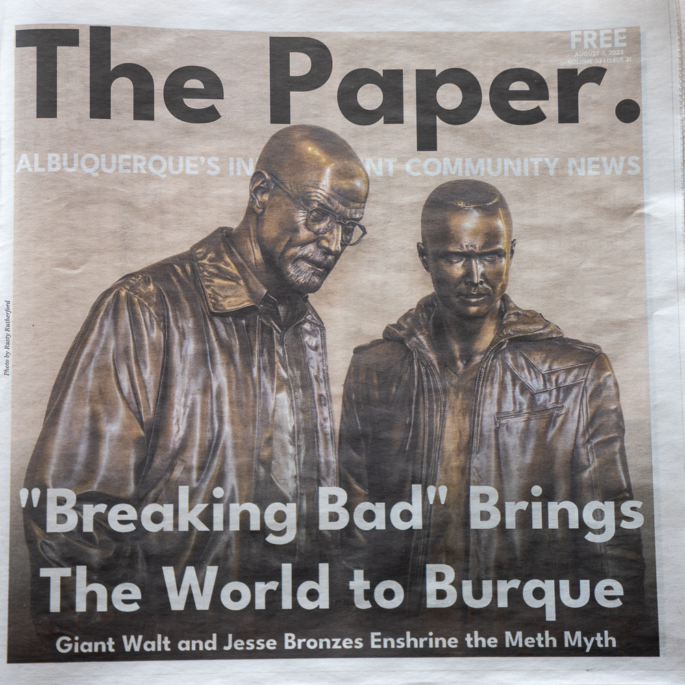 Breaking Bad statues. The Paper 2022